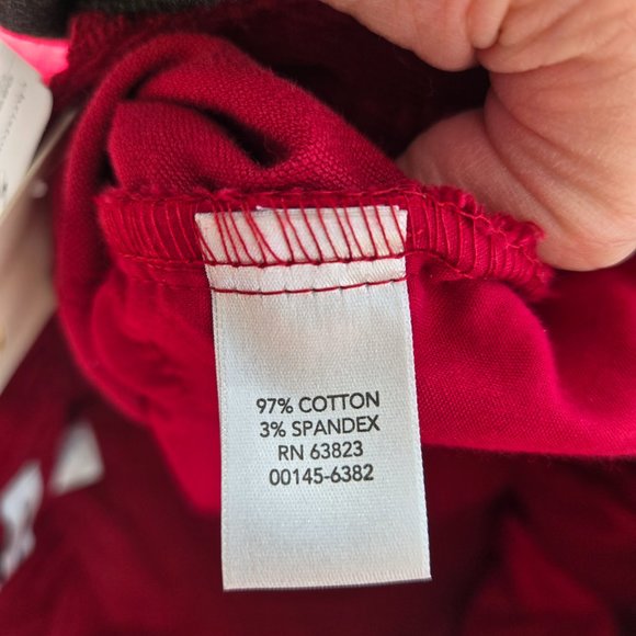 Christopher & Banks Red Corduroy Pants NWT Size 10 Short - Picture 8 of 10